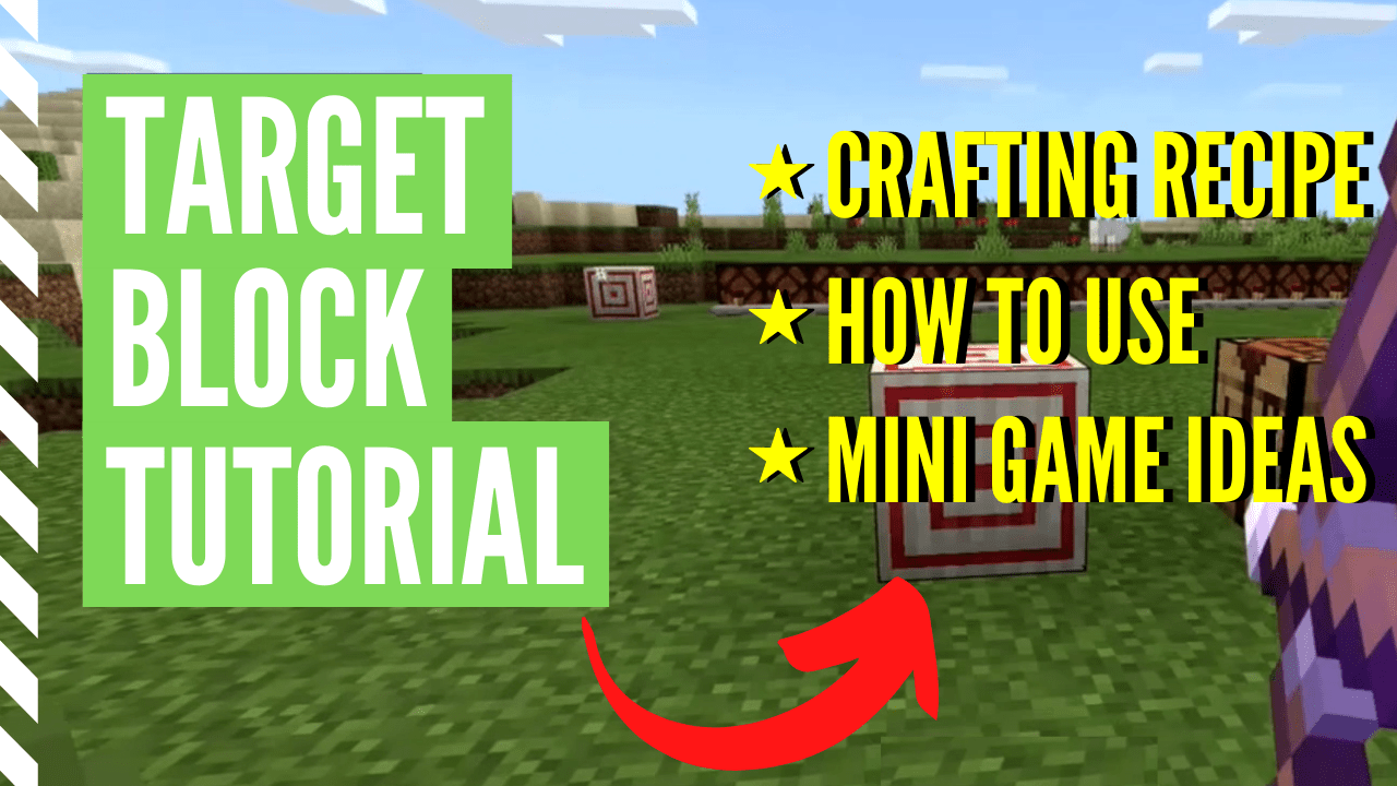 How To Make A Target Block In Minecraft (And USE It)