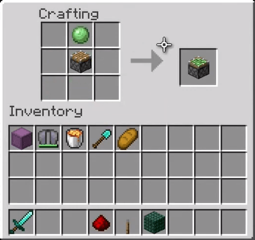 Add The Slime Ball And Piston To The Menu