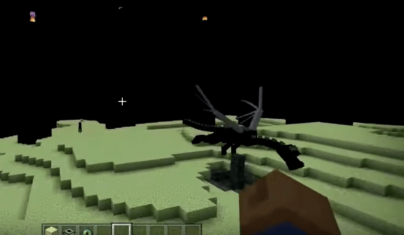 Ender Dragon In Minecraft End Portal
