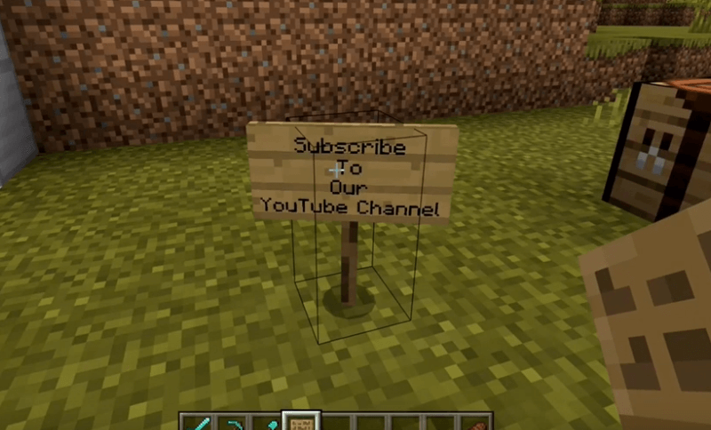 How to make a sign in Minecraft
