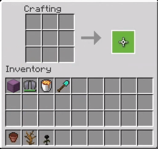 Move The Flower Pot To Your Inventory