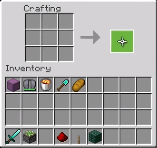 Move The Sticky Piston To Your Inventory