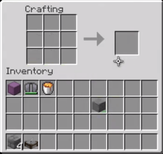 Move The Stone Bricks To Your Inventory
