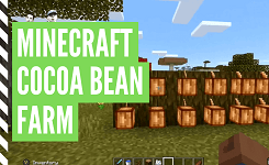 How To Make A Cocoa Bean Farm In Minecraft