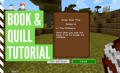 How To Make A Minecraft Book And Quill