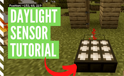 How To Make & Use A Minecraft Daylight Sensor