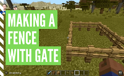 How To Make Fences In Minecraft (With A Fence Gate)