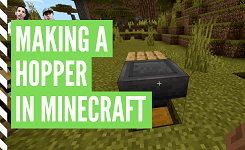 How To Craft A Hopper (Minecraft Hopper Recipe)
