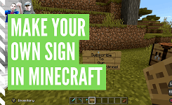How To Craft A Sign In Minecraft